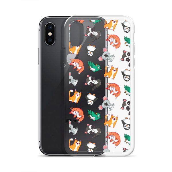 Cute Cartoon Animals iPhone Clear Case
