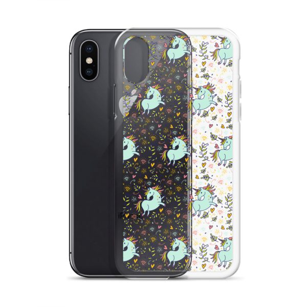 Hand-Drawn Unicorn iPhone Clear Case