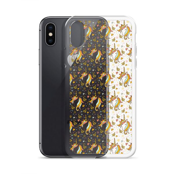 Unicorn Doodle iPhone Clear Case