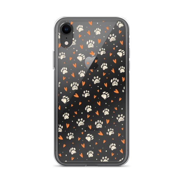 clear-case-for-iphone-iphone-xr-case-on-phone-6a1d6a91d0615.jpg Paws Prints Hearts iPhone Clear Case