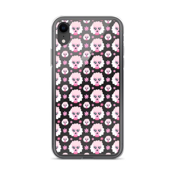 Pink Poodle iPhone Clear Case