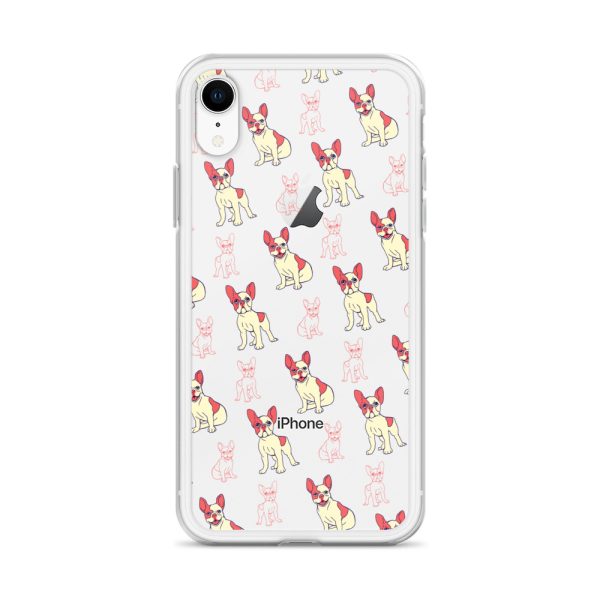 clear-case-for-iphone-iphone-xr-case-on-phone-6a1d6c79a3a2d.jpg French Bulldog iPhone Clear Case