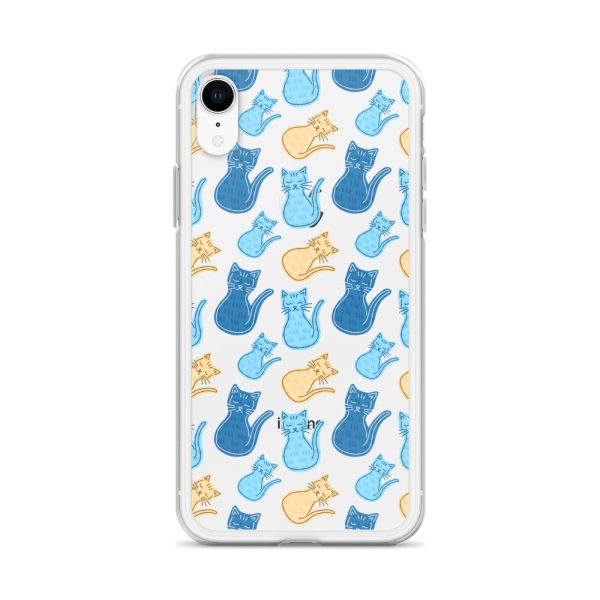 Cat Cartoon iPhone Clear Case