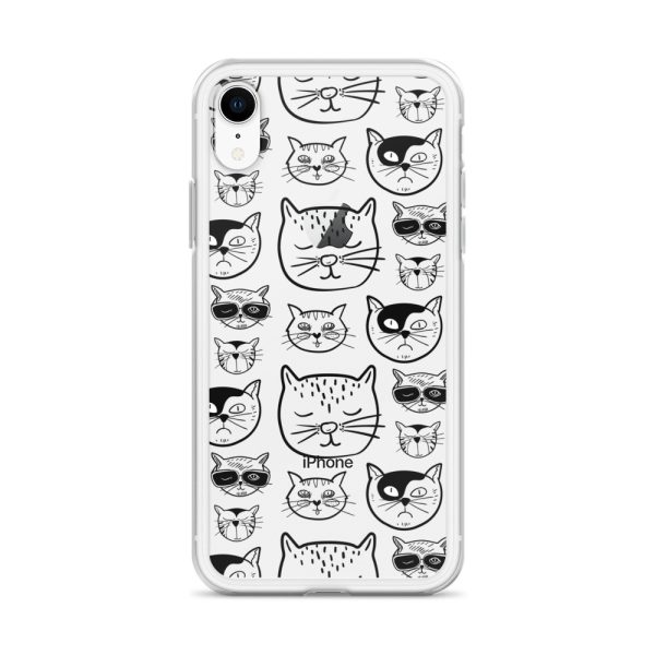 Cartoonish Cat iPhone Clear Case