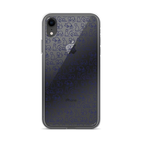 Simple Cat Outlines iPhone Clear Case