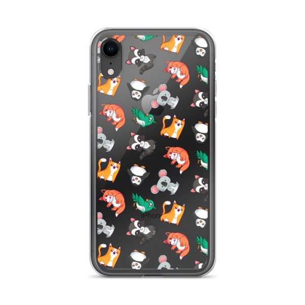 Cute Cartoon Animals iPhone Clear Case