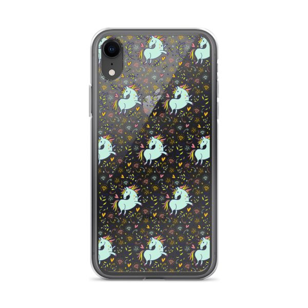 Hand-Drawn Unicorn iPhone Clear Case