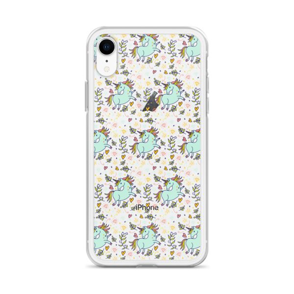 Hand-Drawn Unicorn iPhone Clear Case