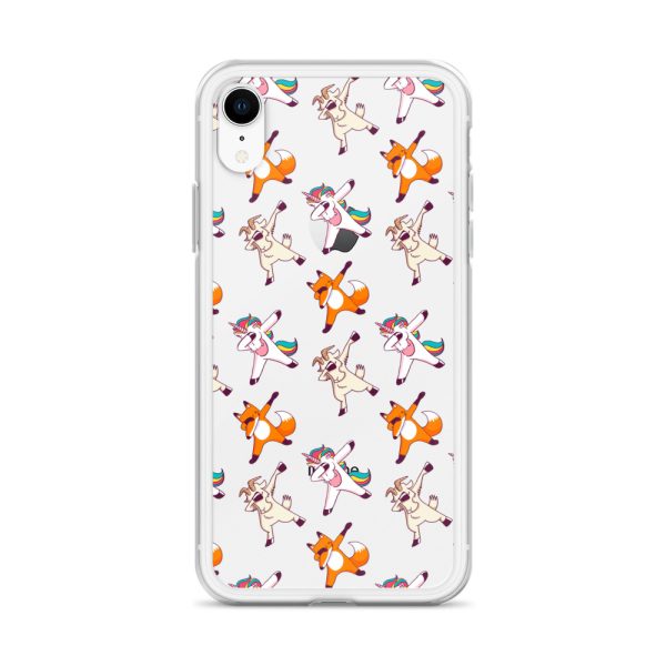 Dabbing Animals iPhone Clear Case