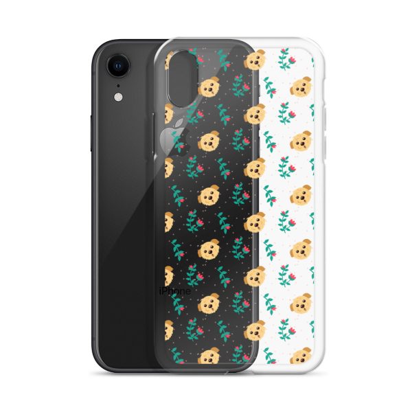 clear-case-for-iphone-iphone-xr-case-with-phone-6a1d6bd25c202.jpg Dogs and Flowers iPhone Clear Case
