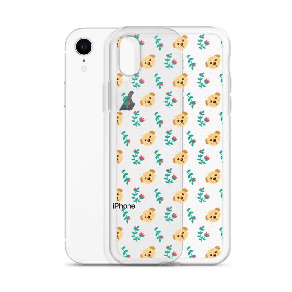 clear-case-for-iphone-iphone-xr-case-with-phone-6a1d6bd25c286.jpg Dogs and Flowers iPhone Clear Case