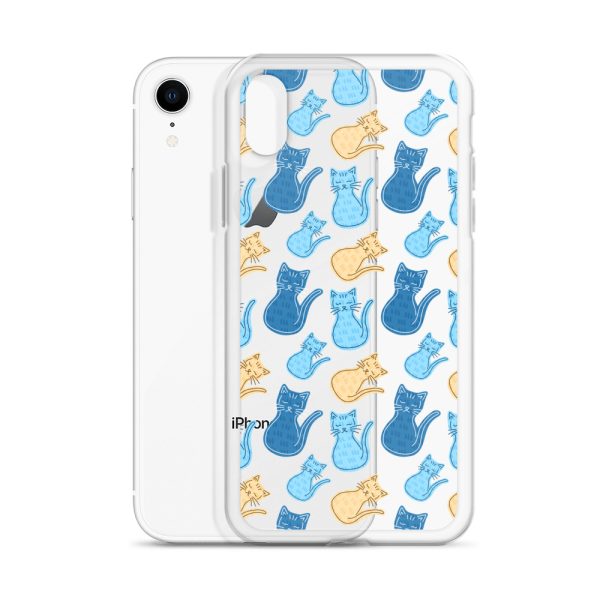 Cat Cartoon iPhone Clear Case