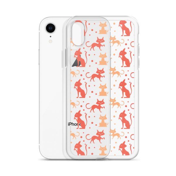 clear-case-for-iphone-iphone-xr-case-with-phone-6a1d6f430908d.jpg Cat Silhouettes Seamless iPhone Clear Case