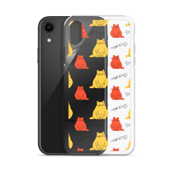 clear-case-for-iphone-iphone-xr-case-with-phone-6a1d70b94b5ca.jpg Abstract Colorful Cats iPhone Clear Case