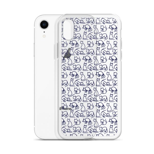 Simple Cat Outlines iPhone Clear Case