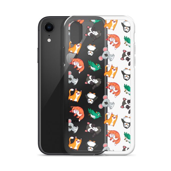 Cute Cartoon Animals iPhone Clear Case
