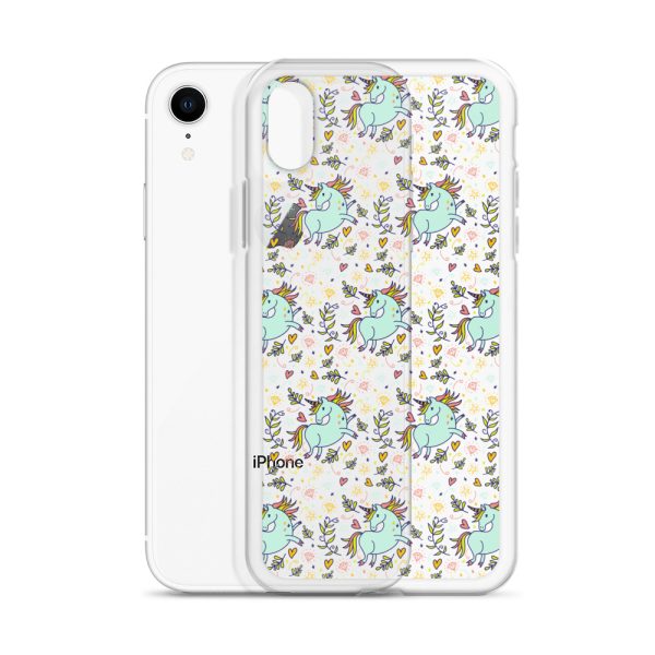 Hand-Drawn Unicorn iPhone Clear Case