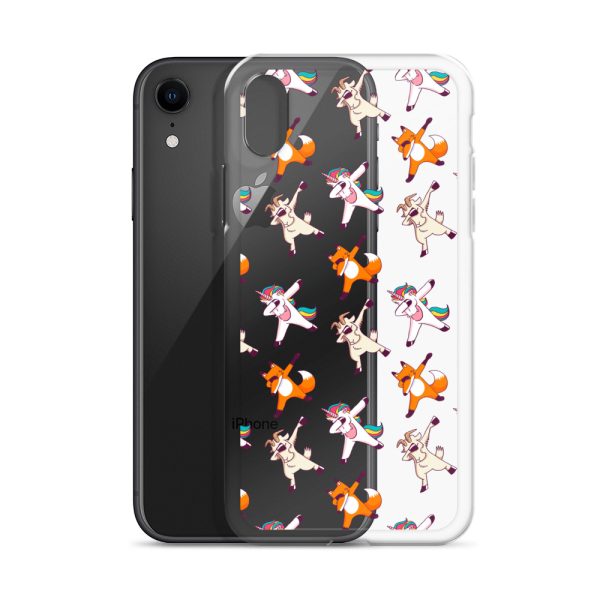 Dabbing Animals iPhone Clear Case