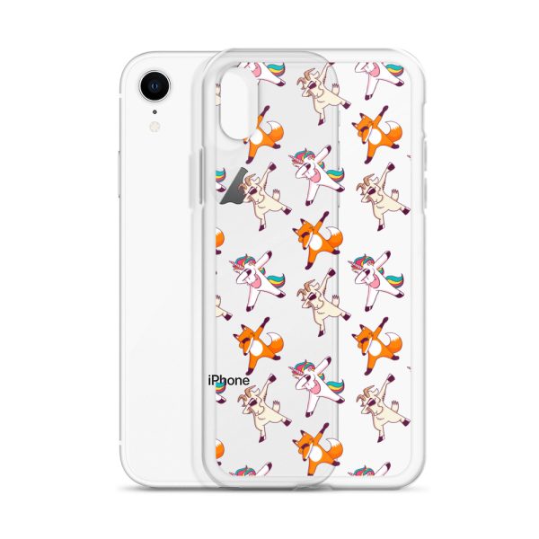 Dabbing Animals iPhone Clear Case