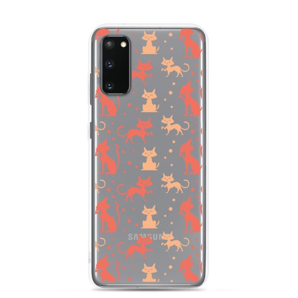 clear-case-for-samsung-samsung-galaxy-s20-case-on-phone-6a1e7b9005dde.jpg Cat Silhouettes Seamless Samsung Clear Case