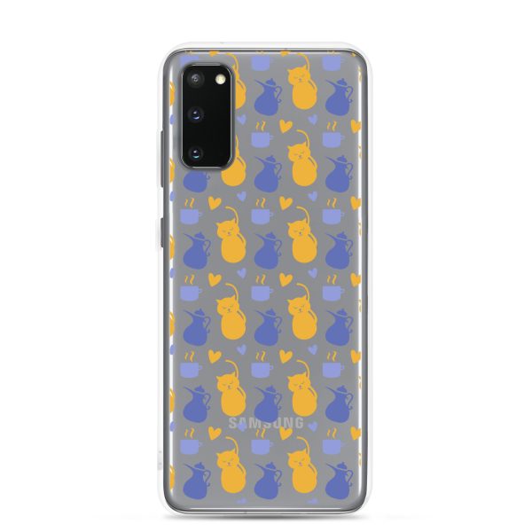 clear-case-for-samsung-samsung-galaxy-s20-case-on-phone-6a1e7c20465c0.jpg Tea and Cat Samsung Clear Case
