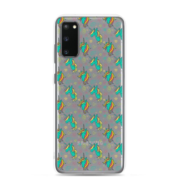 Colorful Unicorn Drawings Samsung Clear Case