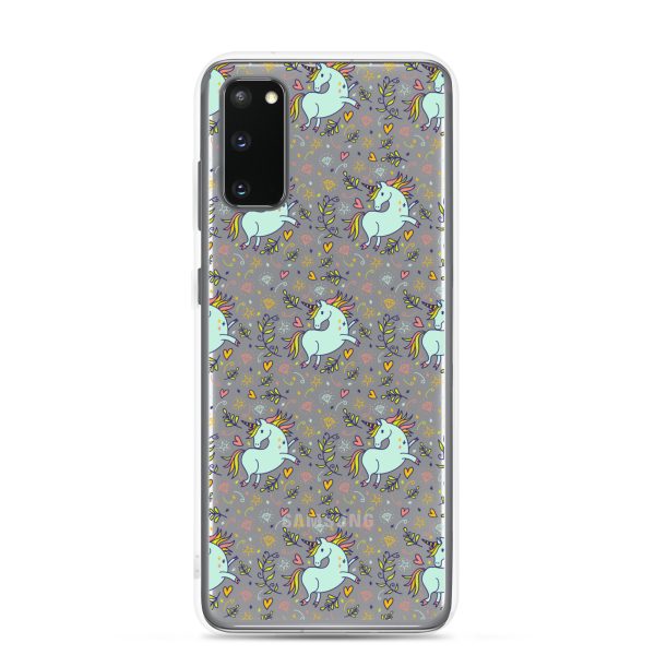 Hand-Drawn Unicorn Samsung Clear Case