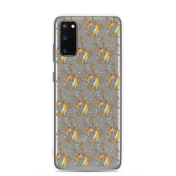 Unicorn Doodle Samsung Clear Case