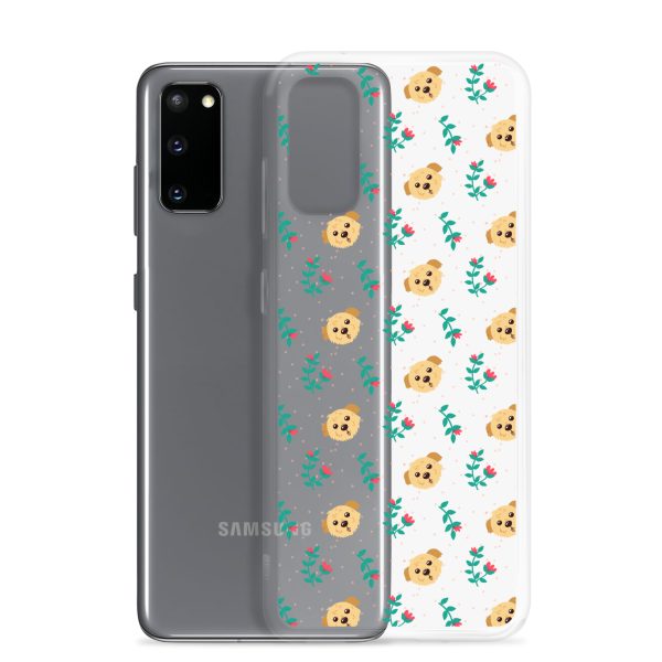 clear-case-for-samsung-samsung-galaxy-s20-case-with-phone-6a1e78da0cb77.jpg Dogs and Flowers Samsung Clear Case