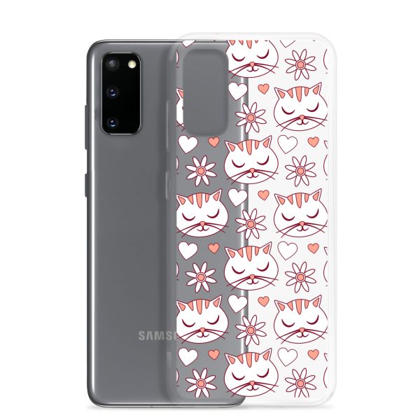 clear-case-for-samsung-samsung-galaxy-s20-case-with-phone-6a1e79e648c96.jpg Cat Flowers and Hearts Samsung Clear Case