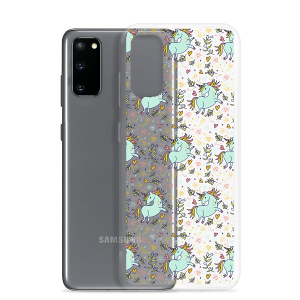 Hand-Drawn Unicorn Samsung Clear Case