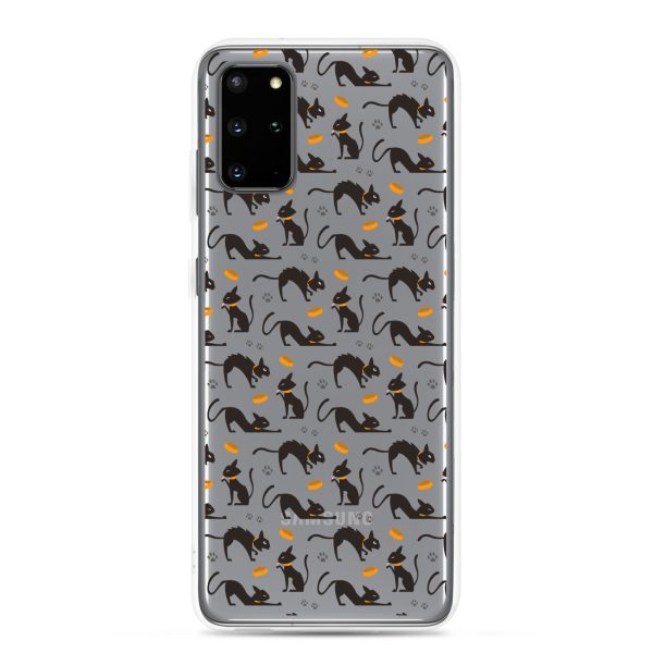 clear-case-for-samsung-samsung-galaxy-s20-plus-case-on-phone-6a38ff116ed9e.jpg Halloween Seamless Cat Samsung Clear Case