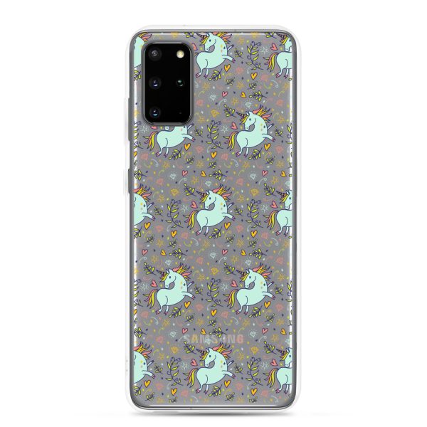 Hand-Drawn Unicorn Samsung Clear Case