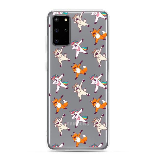 Dabbing Animals Samsung Clear Case