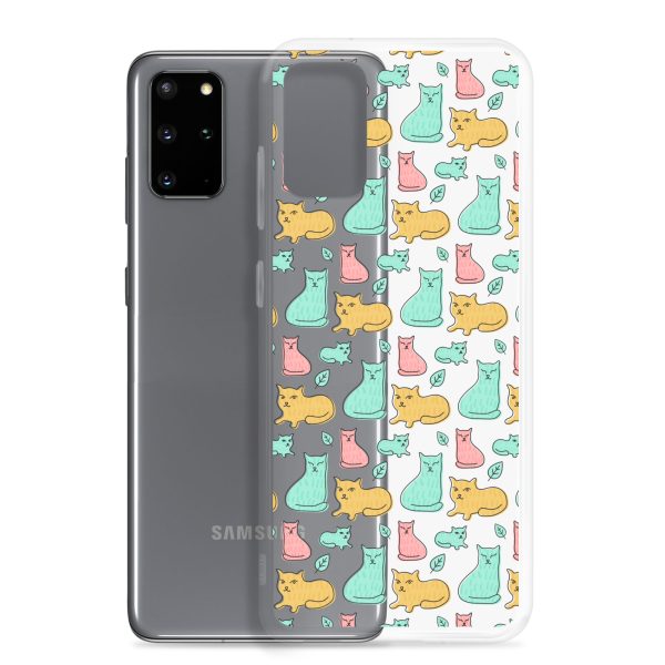 Cat Cute Colorful Samsung Clear Case