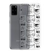 Cartoonish Cat Samsung Clear Case