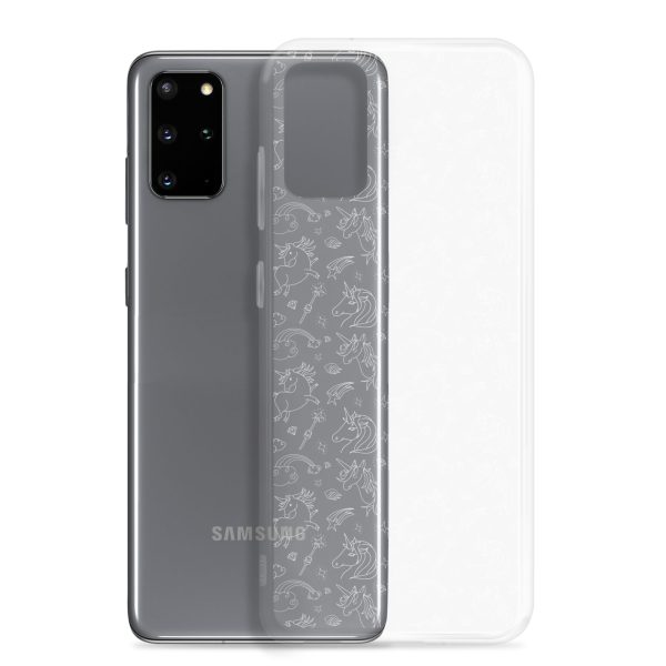 Illustrated Unicorn Samsung Clear Case