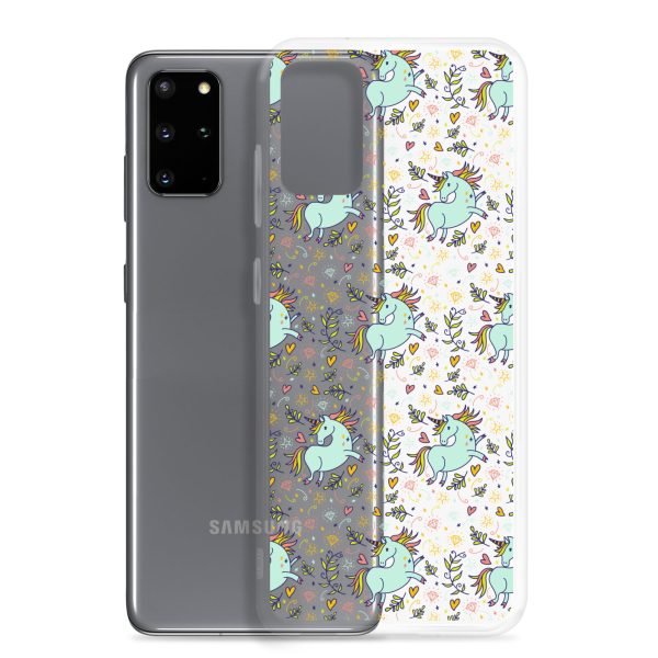 Hand-Drawn Unicorn Samsung Clear Case