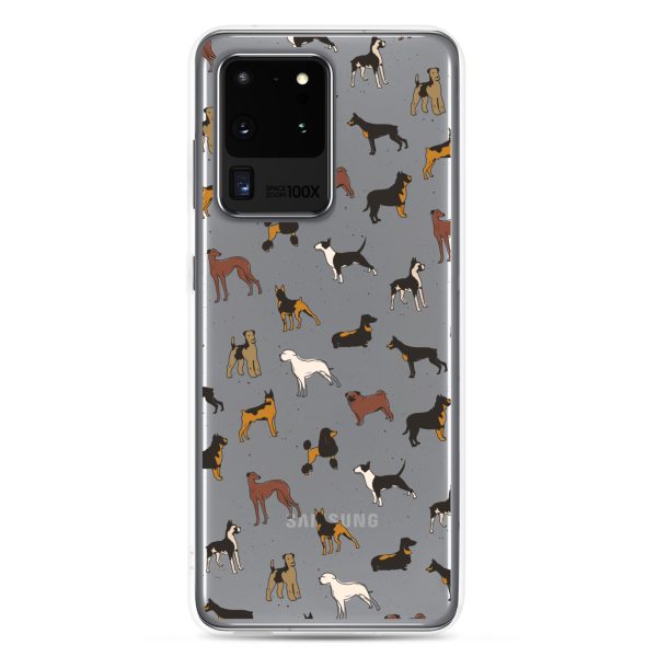 Dog Breeds Samsung Clear Case