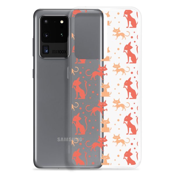 clear-case-for-samsung-samsung-galaxy-s20-ultra-case-with-phone-6a1e7b9005d5f.jpg Cat Silhouettes Seamless Samsung Clear Case