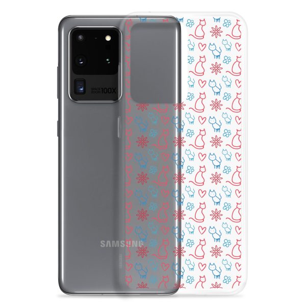 clear-case-for-samsung-samsung-galaxy-s20-ultra-case-with-phone-6a1e7c0067ff9.jpg Cats and Flowers Doodle Samsung Clear Case