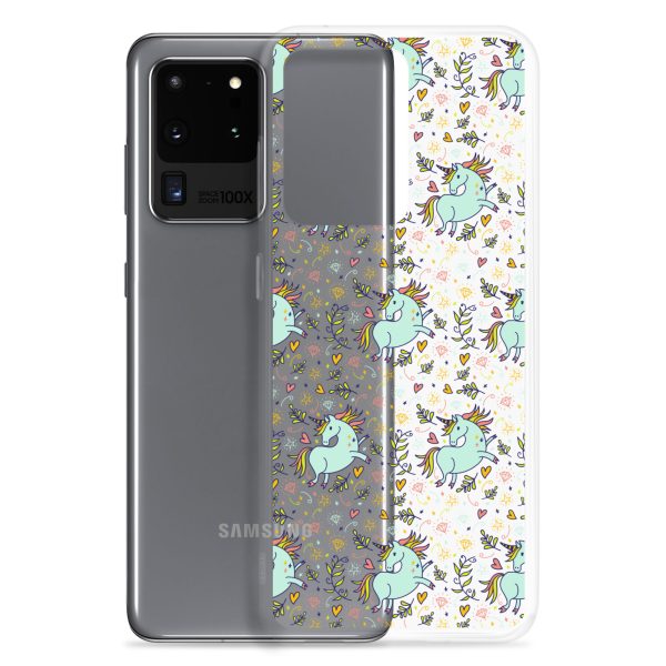 Hand-Drawn Unicorn Samsung Clear Case