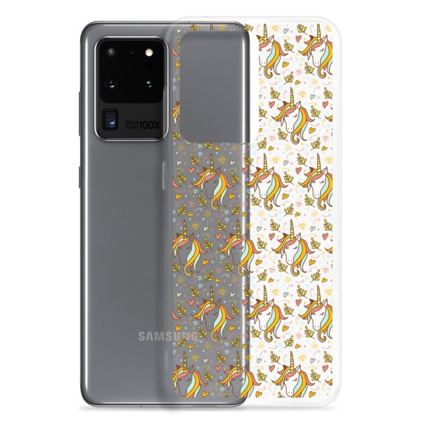 Unicorn Doodle Samsung Clear Case