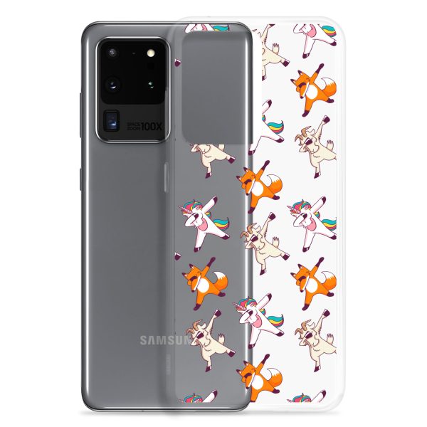Dabbing Animals Samsung Clear Case
