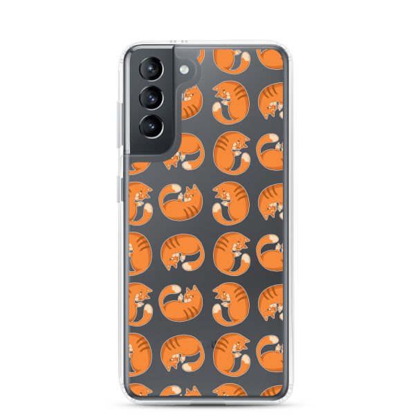 clear-case-for-samsung-samsung-galaxy-s21-case-on-phone-6a1e7a4555c89.jpg Orange Cat Samsung Clear Case