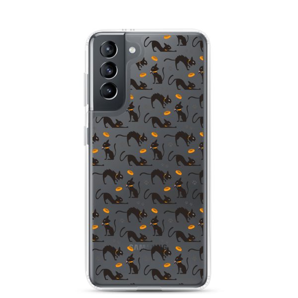 clear-case-for-samsung-samsung-galaxy-s21-case-on-phone-6a38ff116f057.jpg Halloween Seamless Cat Samsung Clear Case