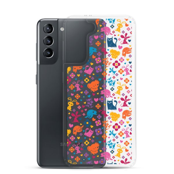 clear-case-for-samsung-samsung-galaxy-s21-case-with-phone-6a1e77251a1ee.jpg Colorful Animals and Heart Samsung Clear Case