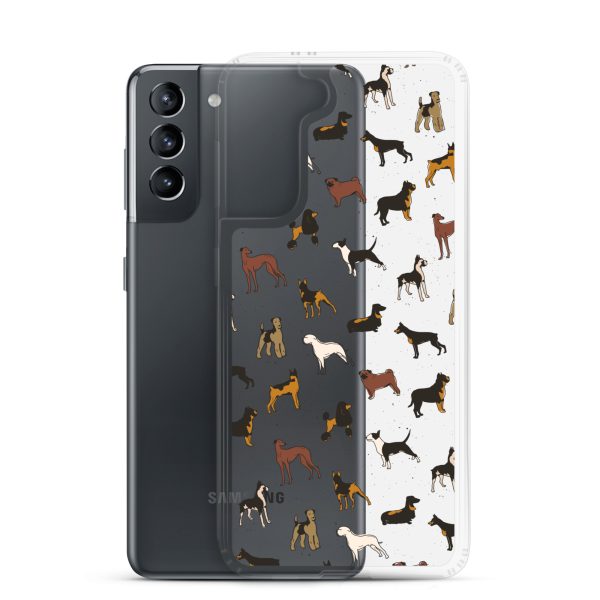 Dog Breeds Samsung Clear Case