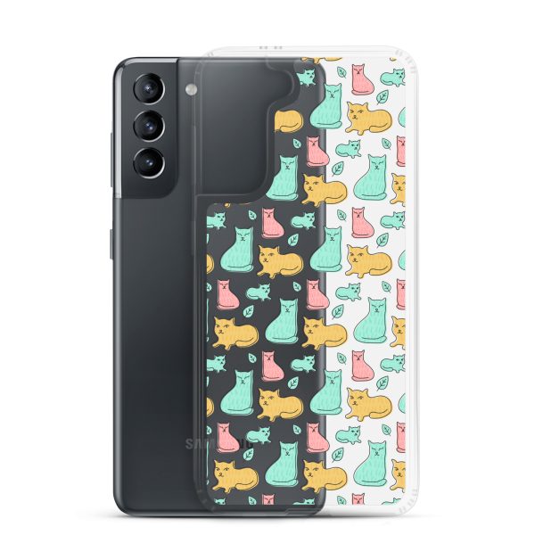 Cat Cute Colorful Samsung Clear Case