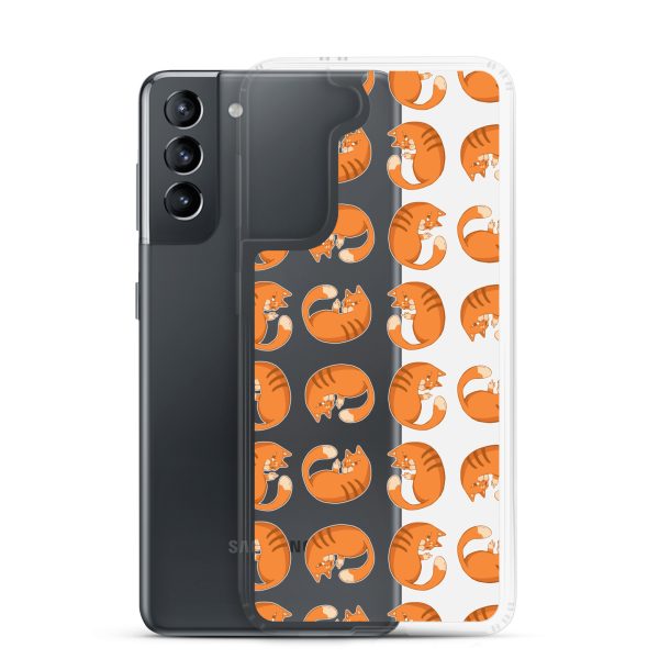 clear-case-for-samsung-samsung-galaxy-s21-case-with-phone-6a1e7a4555d24.jpg Orange Cat Samsung Clear Case